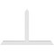 Ekena Millwork Portland Architectural Grade PVC Gable Bracket, 84"W x 56"H x 4"D x 6"F, 16/12 Pitch GBP084X56X0406POR00 - alternate 5